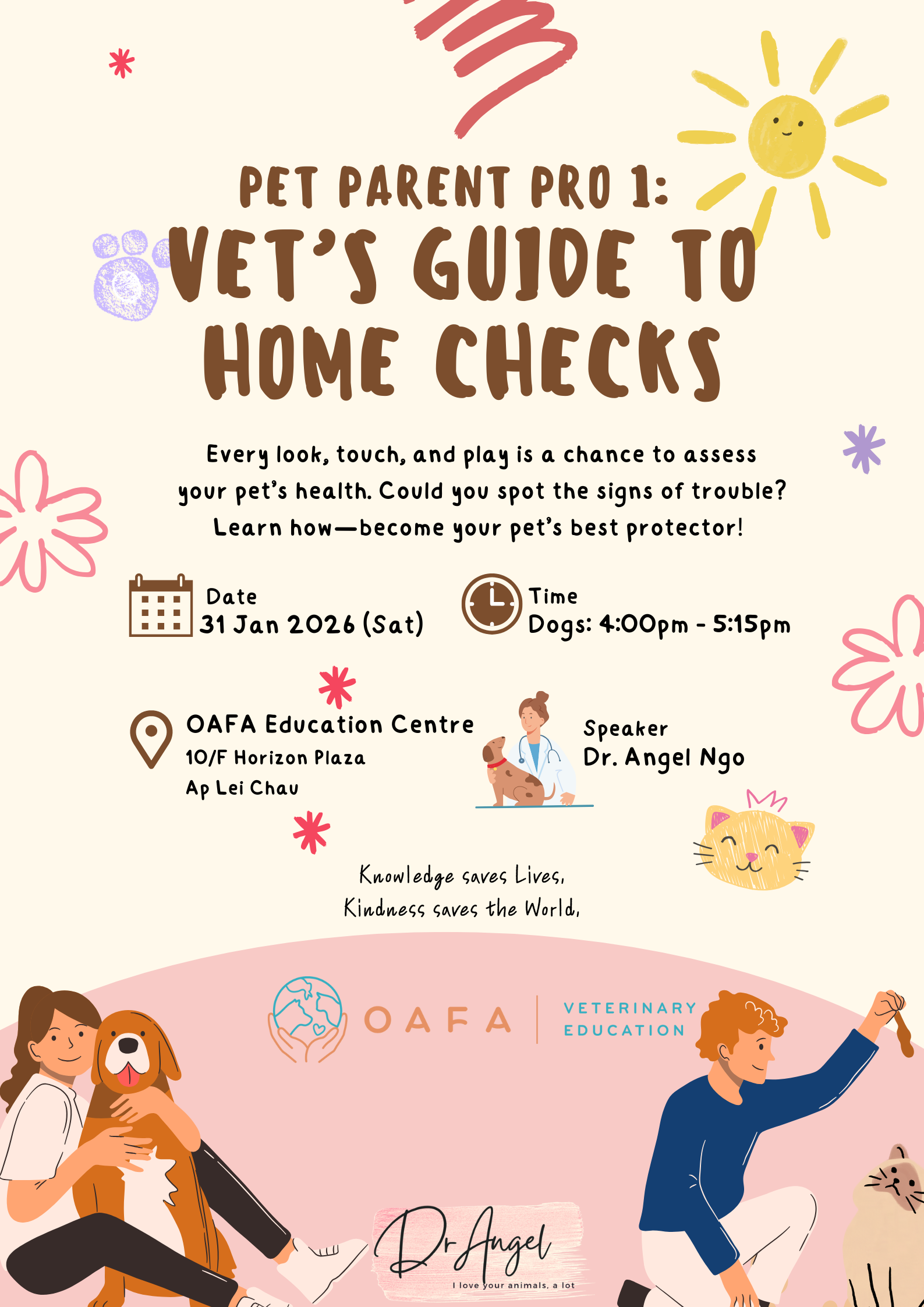 Pet Parent Pro 1: 1月31日(六): 學當您毛孩家中的專屬獸醫 Vet's Guide to Home Checks