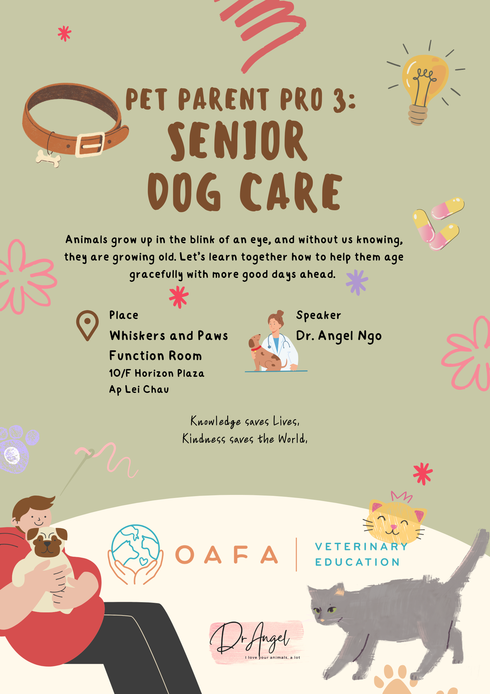 Pet Parent Pro 3: 1月18號 (日) - 怎樣好好照顧老年狗狗 Senior Dog Care