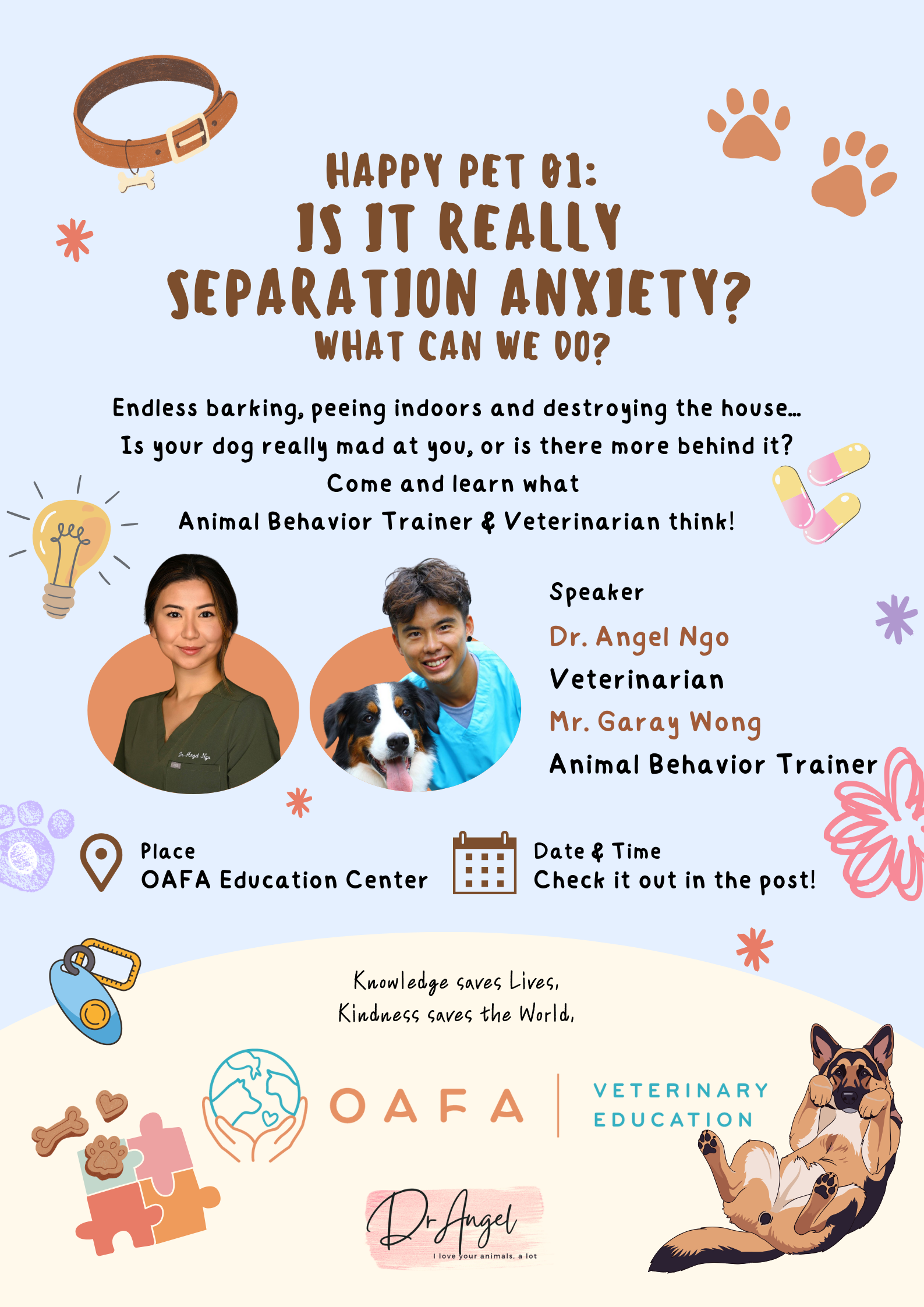 Happy Pet 1: 1月18號 (日) - 分離焦慮怎麼辦？Is it really Separation Anxiety?