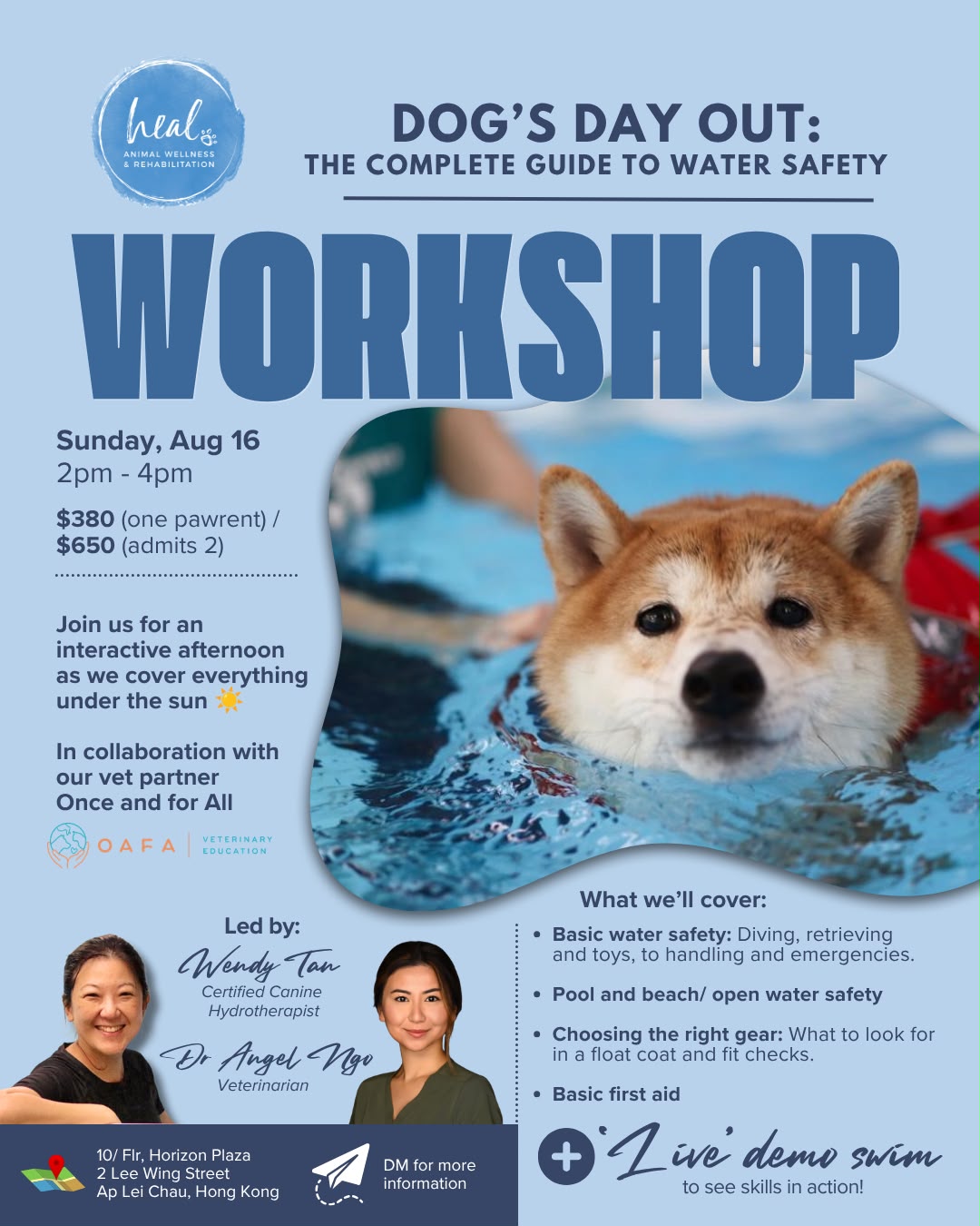 Hydrotherapist Wendy & Dr. Angel: Dog Safe Swim Class