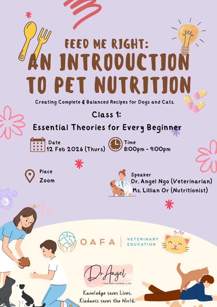 Feed Me Right: 毛孩營養基本理論全解析 An Introduction to Pet Nutrition